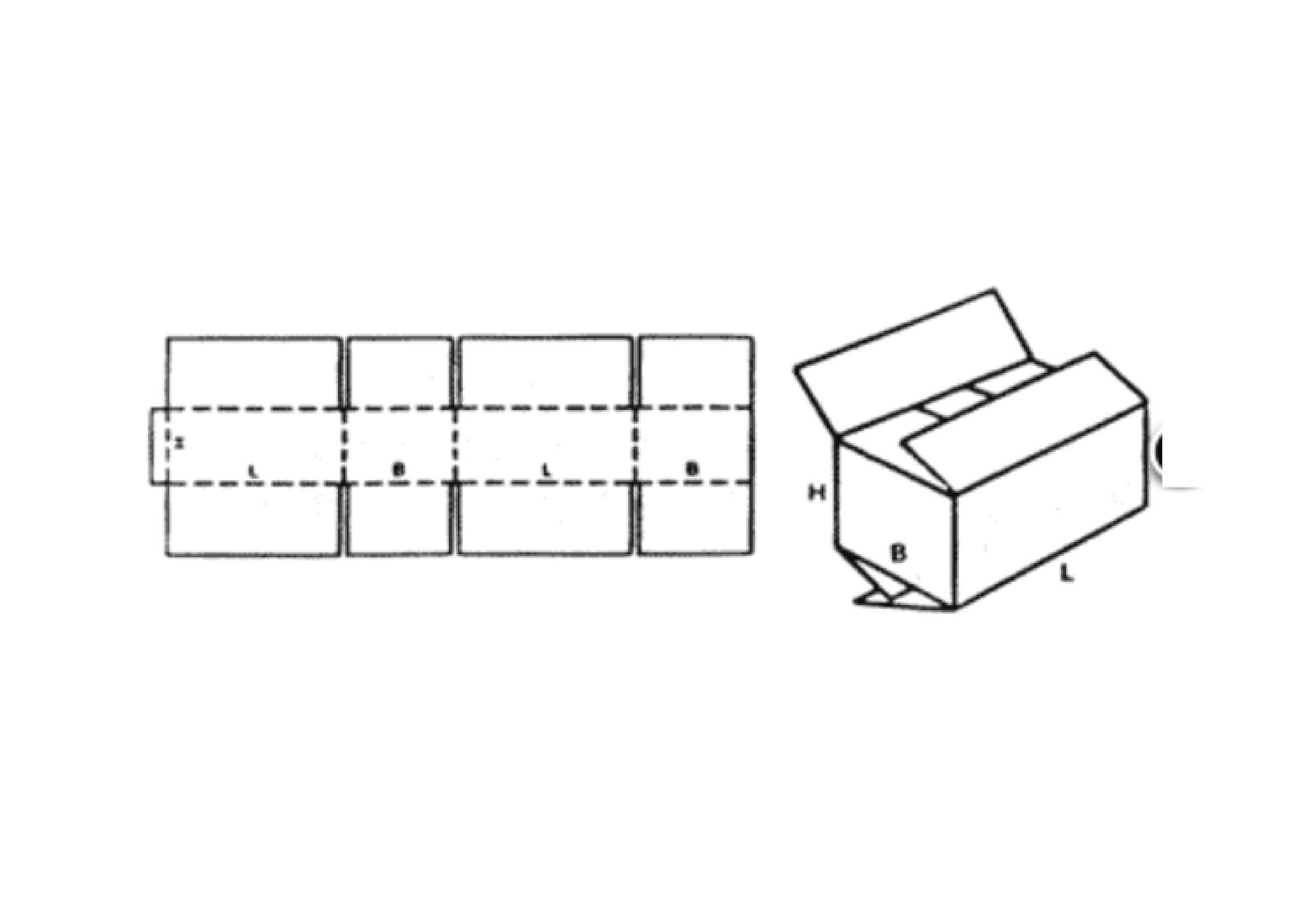 FEFCO 0202 Çift Taraftan Bindirmeli Kutu